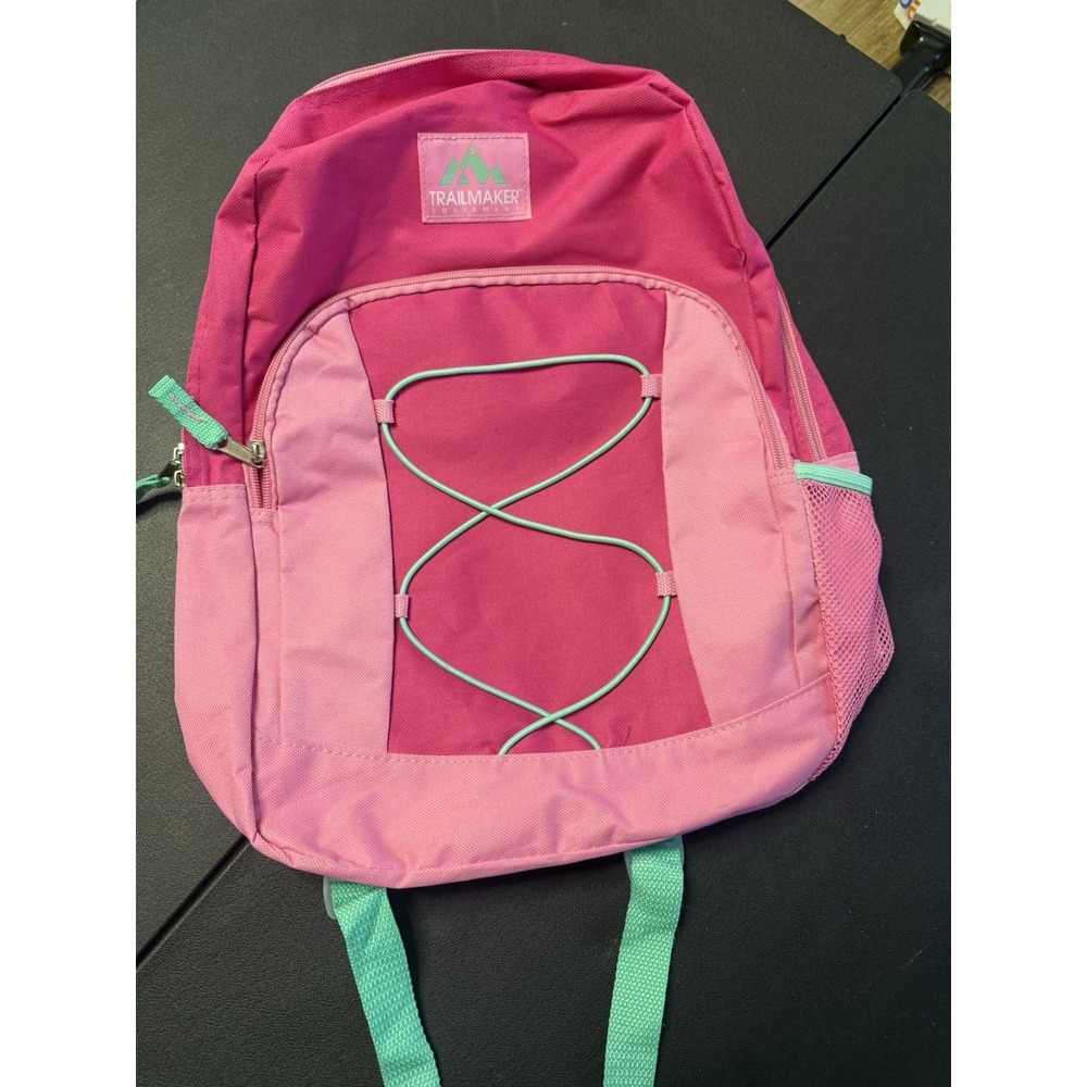 Trailmaker Pink Ad Aqua School Bag Backpack 17β Inch Classic Hiking Travel